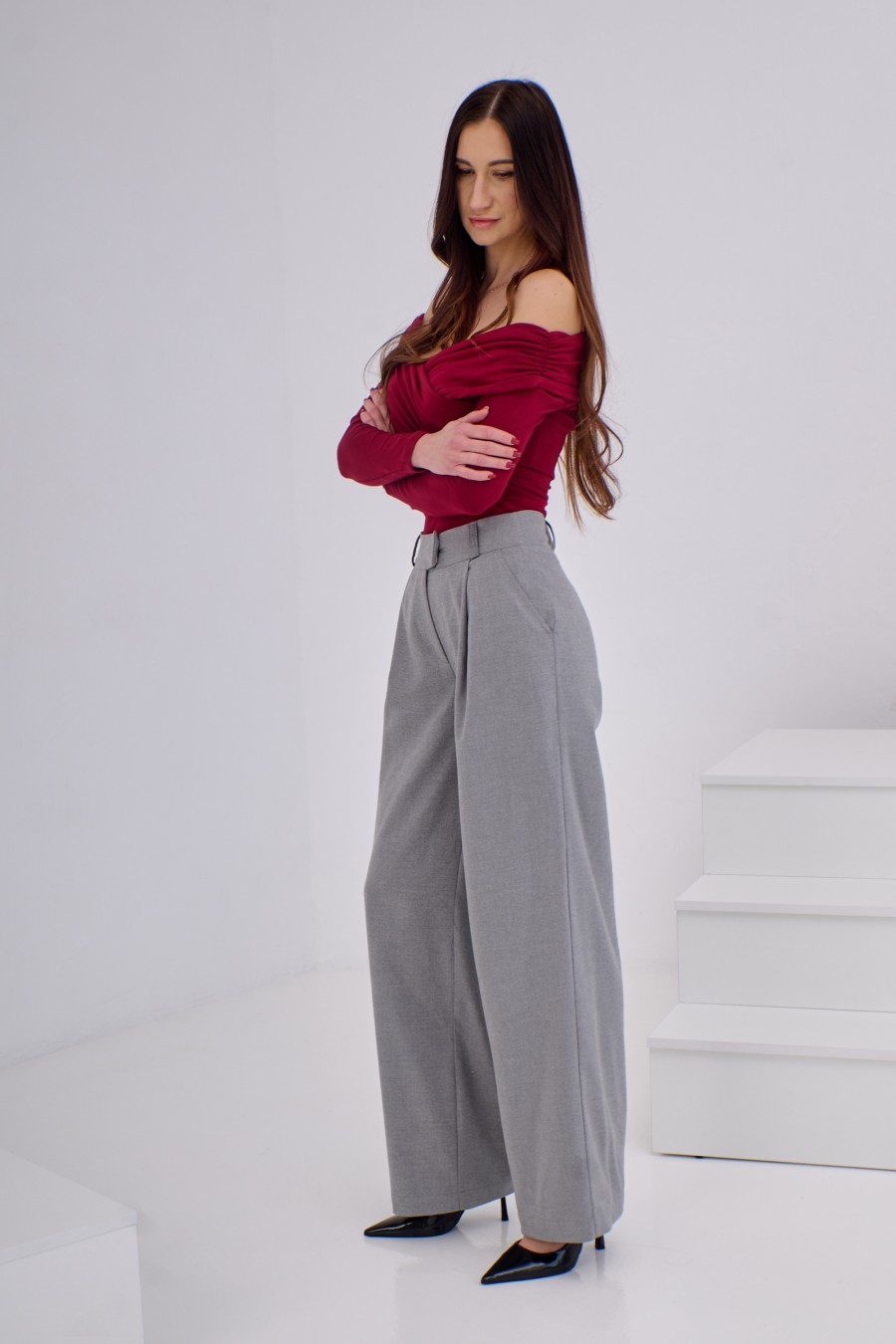 Longsleeve Rosa Burgundy