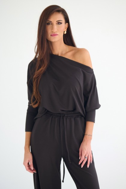 Longsleeve Zoe gorzka czekolada