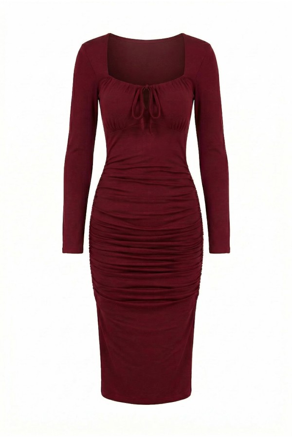 Sukienka Aitana czerwone wino